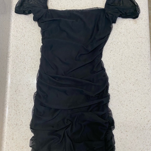 *USED Princess Polly Charvi Mini Dress Black Size 0 - Picture 4 of 4